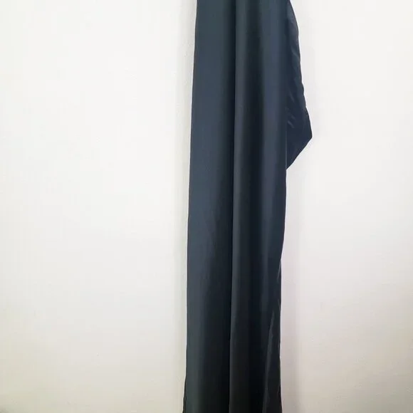 Retrofete Selma Cutout Maxi Dress in Black Satin Large - Picture 5 of 10